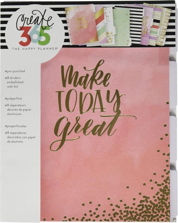 Divisórias - Happy Planner Embellishment 8-Dividers, Classic Lovely Pastels