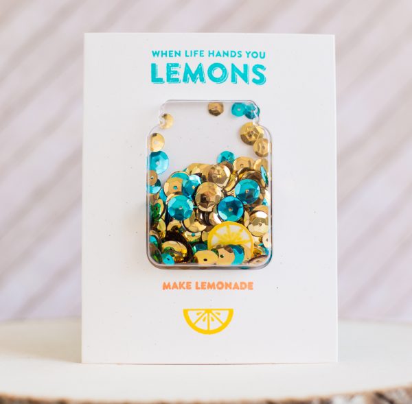 Cartão com envelope e shaker- Jillibean Soup Shaker Cards - Jar - Imagem 2