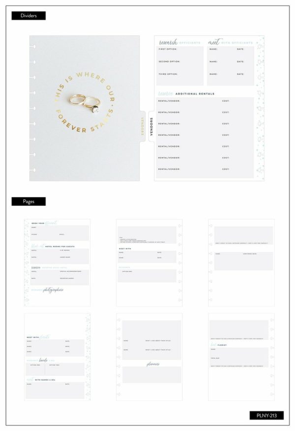 Planner de casamento sem data - Classic Planner -kalenteri, Wedding Plans - Imagem 10