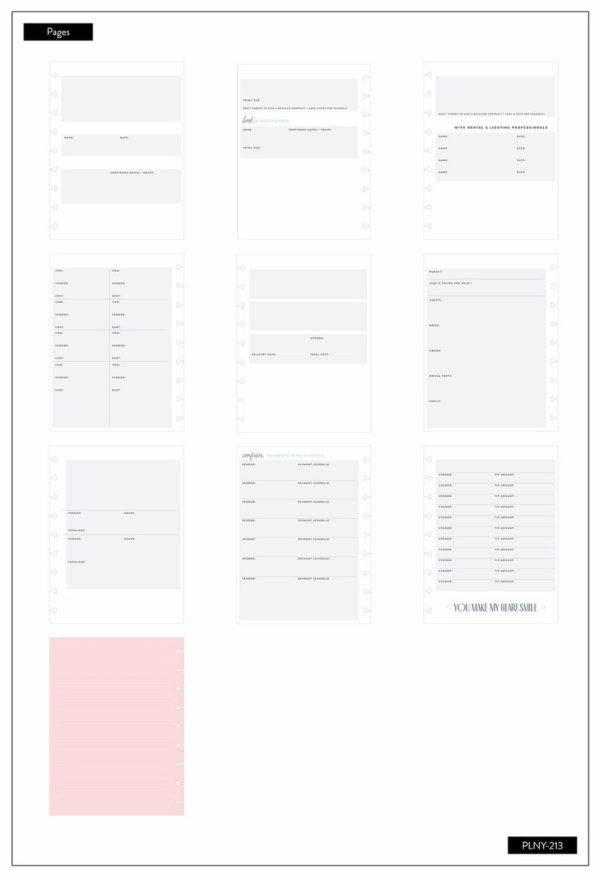 Planner de casamento sem data - Classic Planner -kalenteri, Wedding Plans - Imagem 3