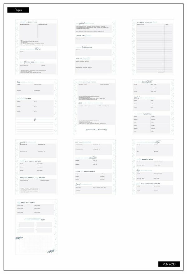 Planner de casamento sem data - Classic Planner -kalenteri, Wedding Plans - Imagem 9