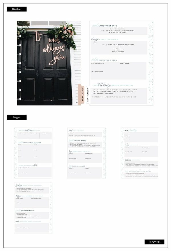 Planner de casamento sem data - Classic Planner -kalenteri, Wedding Plans - Imagem 12