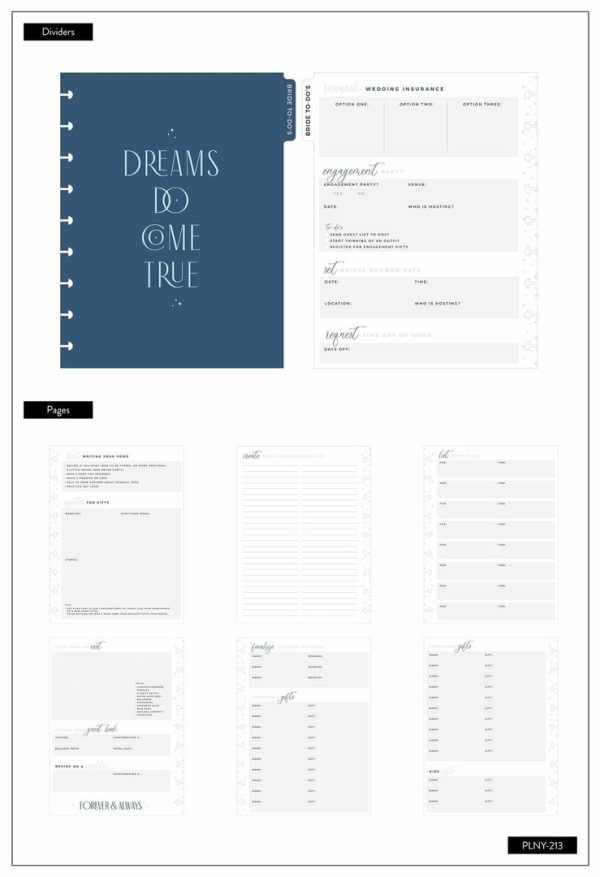 Planner de casamento sem data - Classic Planner -kalenteri, Wedding Plans - Imagem 8