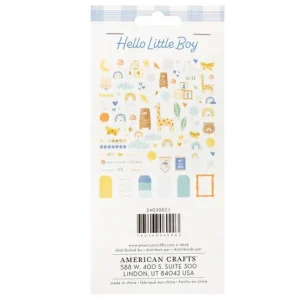 Alternative view of Recortes em cardstock - American Crafts Hello Little Boy  Ephemera Die-Cuts  Icon